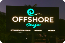 Offshore Noosa, Noosaville. Illuminated Sign.